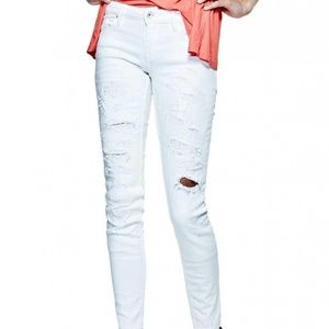GUESS Women's Low-Rise Power Skinny Jeans